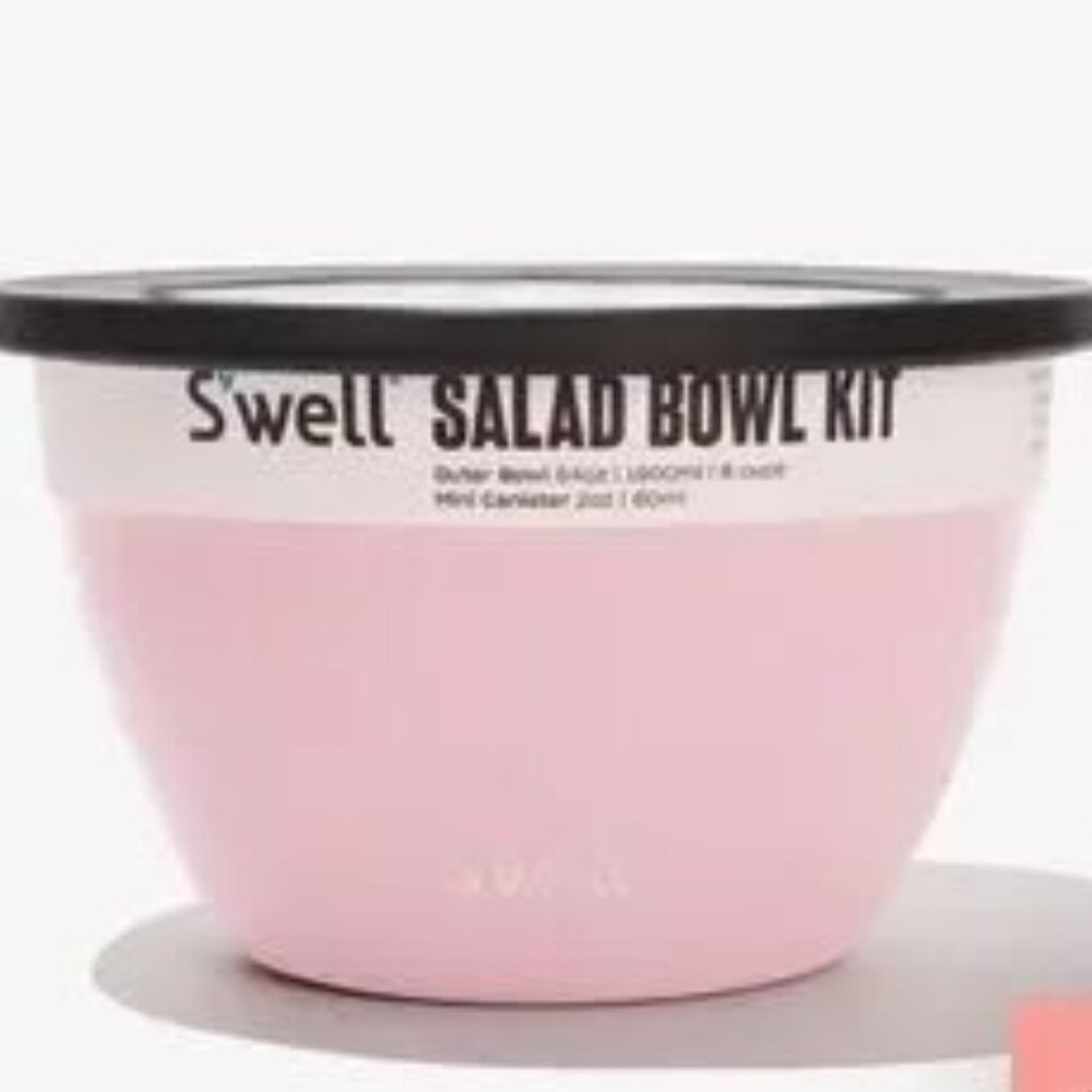 S'well Salad Bowl Kit in Pink Topaz